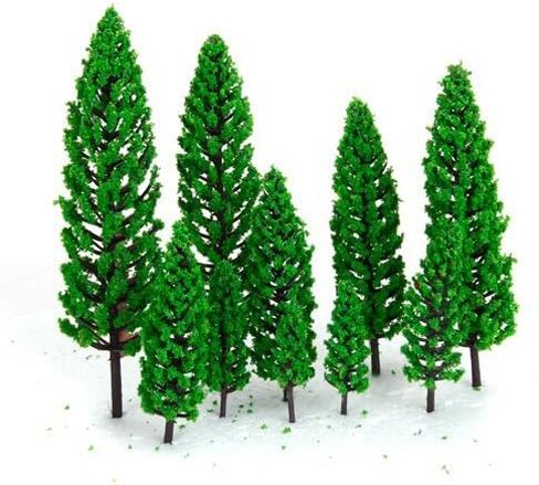 29pcs Mixed Model Trees, 1.5-4.8 inch(4-12 cm), OrgMemory Fruit Trees, Ho Scale Trees, Model Train Scenery, Architecture Trees, Flower Trees with No Bases in Saudi Arabia