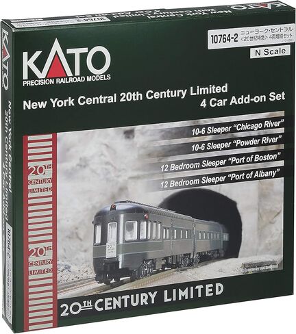 كاتو مجموعة ملحقات سيارات ان سكيل نيويورك سنترال 20th Century Limited من يو اس ايه موديل ترين برودكتس (106-7130) in Kuwait