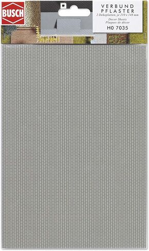 Busch 7035 Sheet Inter-Lock Stone 2/ HO Scenery Scale Model Scenery in Saudi Arabia