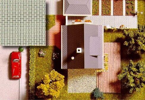 Busch 7035 Sheet Inter-Lock Stone 2/ HO Scenery Scale Model Scenery in Saudi Arabia