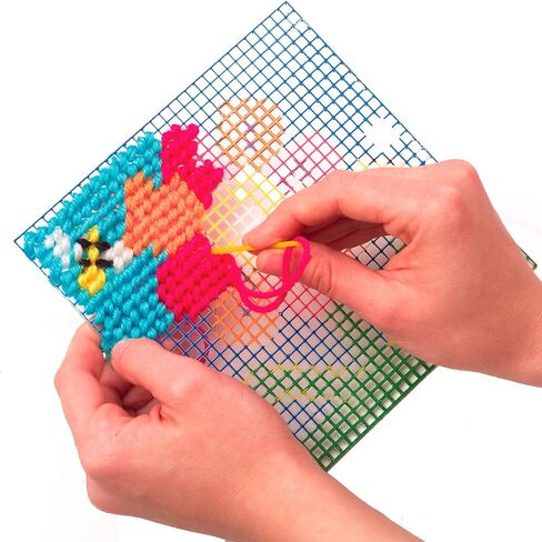 Alex Craft Simply Needlepoint Flower Kids Art and Craft Activity, Gift for Beginners in Needlepoint, A Skill That Lasts a Lifetime, for Ages 5 and up (Pack of 2) in Saudi Arabia