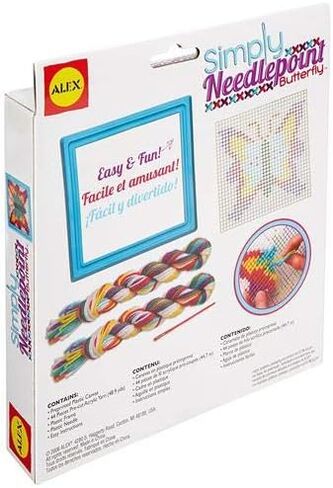 Alex Craft Simply Needlepoint Flower Kids Art and Craft Activity, Gift for Beginners in Needlepoint, A Skill That Lasts a Lifetime, for Ages 5 and up (Pack of 2) in Saudi Arabia