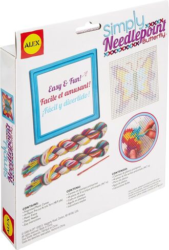 Alex Craft Simply Needlepoint Flower Kids Art and Craft Activity, Gift for Beginners in Needlepoint, A Skill That Lasts a Lifetime, for Ages 5 and up (Pack of 2) in Saudi Arabia