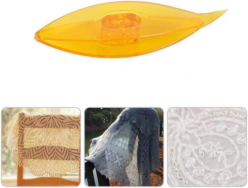 PZRT Plastic Tatting Shuttle Hand Art Manual Tool for DIY Lace Making Tatting Sewing Accessories, Amber in Saudi Arabia