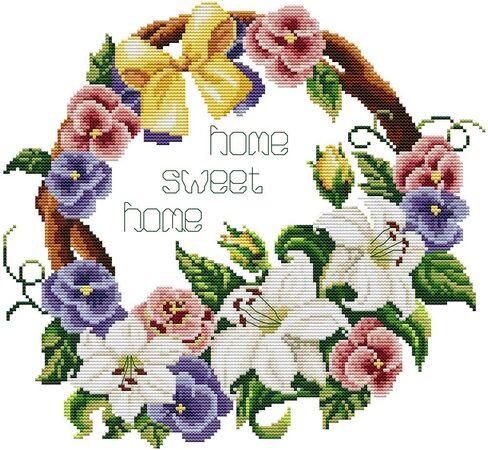 مجموعات الغرز المتقاطعة، مجموعة Awesocrafts Butterfly Love Flower سهلة الأنماط والخياطة المتقاطعة لوازم عيد الميلاد، مختومة أو معدودة (فراشة، معدودة) in Kuwait
