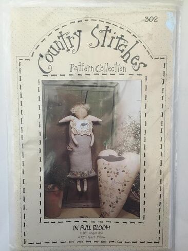 In Full Bloom Pattern for 16" Angel Doll and 13" Heart Pillow in Saudi Arabia