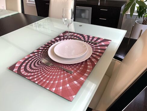 3dRose Needlepoint Knit Patterns in Red and White with... - Desk Pad Place Mats (dpd-269562-1) in Saudi Arabia