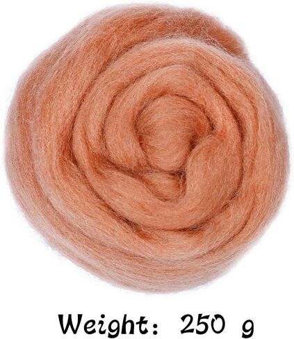 Wool Roving Bulk - 8.82oz/250g Super Wool Chunky Yarn, Wool Roving Top for Needle Felting, Soft Felting Wool Supplies for Hand Spinning, Felting, Blending, Weaving and DIY Craft in Kuwait