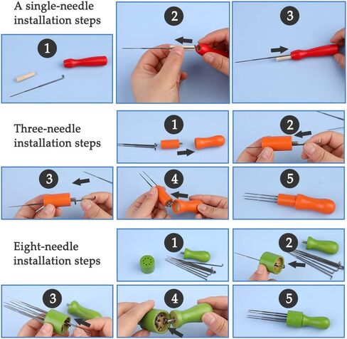 18 Pcs Wool Felting Needles Needle Felting Needles Needle Felting Tools in Kuwait