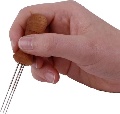 Deluxe 3 Needle Felting Tool Compact Wood Handle for Sculptures and Everyday Felting in Saudi Arabia
