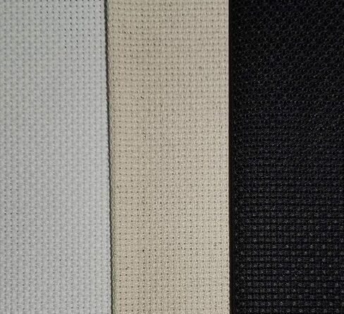 KCS 3 pc of 12" x 18" 18CT Counted Cotton Aida Cloth Cross Stitch Fabric (Antique White +Cream+Khaki) in Saudi Arabia