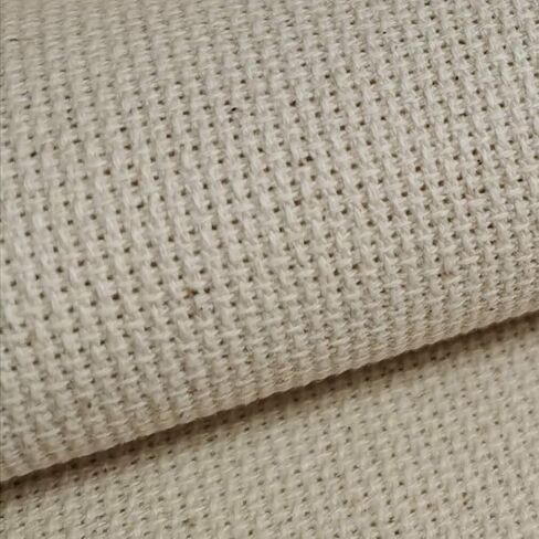 KCS 3 pc of 12" x 18" 18CT Counted Cotton Aida Cloth Cross Stitch Fabric (Antique White +Cream+Khaki) in Saudi Arabia