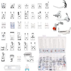 Presser Foot Set 42Pcs, Sewing Machine Presser Feet Kit Accessories with Manual for Brother, Babylock, Singer, Elna, Toyota, New Home, Simplicity, Necchi, Kenmore Low Shank Machines in Saudi Arabia