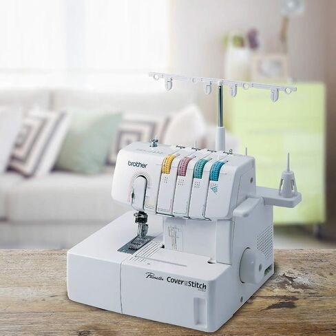 Brother 2340CV Coverstitch Serger، إطار معدني قوي، 1100 غرزة في الدقيقة، 1 متضمنة أداة ضغط سهلة التركيب و1034D Serger، آلة أوفرلوك بإطار معدني شديد التحمل، 1300 غرزة في الدقيقة in Kuwait