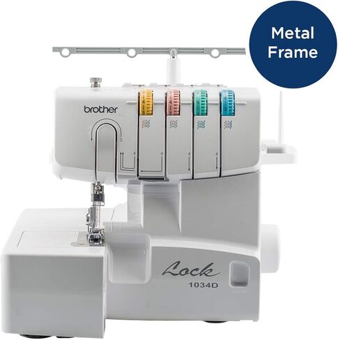 Brother 2340CV Coverstitch Serger، إطار معدني قوي، 1100 غرزة في الدقيقة، 1 متضمنة أداة ضغط سهلة التركيب و1034D Serger، آلة أوفرلوك بإطار معدني شديد التحمل، 1300 غرزة في الدقيقة in Kuwait