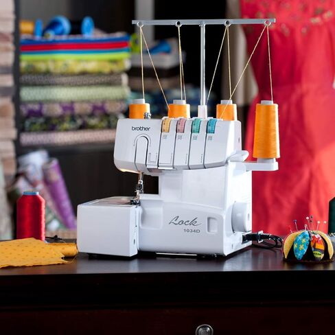 Brother 2340CV Coverstitch Serger، إطار معدني قوي، 1100 غرزة في الدقيقة، 1 متضمنة أداة ضغط سهلة التركيب و1034D Serger، آلة أوفرلوك بإطار معدني شديد التحمل، 1300 غرزة في الدقيقة in Kuwait