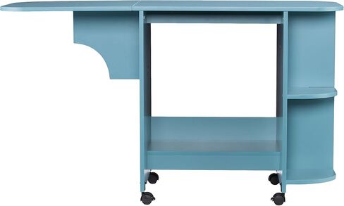 طاولة خياطة محطة يدوية دوارة قابلة للتوسيع من إس آي فيرنيتشر إيتون، باللون الأزرق in Kuwait