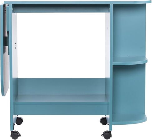 طاولة خياطة محطة يدوية دوارة قابلة للتوسيع من إس آي فيرنيتشر إيتون، باللون الأزرق in Kuwait