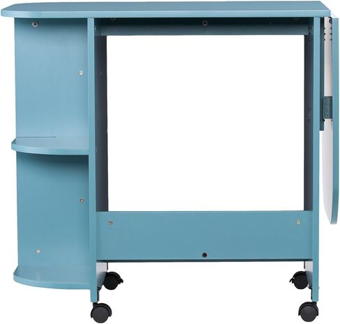 طاولة خياطة محطة يدوية دوارة قابلة للتوسيع من إس آي فيرنيتشر إيتون، باللون الأزرق in Kuwait