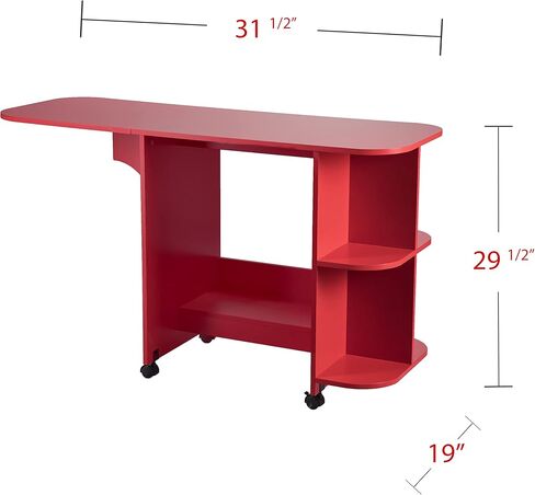 طاولة أعمال فنية لمحطة خياطة دوارة قابلة للتوسيع من ساثرن انتربرايسيز، باللون الأحمر in Kuwait