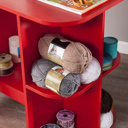 طاولة أعمال فنية لمحطة خياطة دوارة قابلة للتوسيع من ساثرن انتربرايسيز، باللون الأحمر in Kuwait