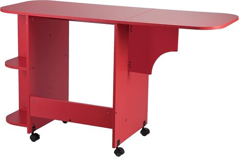 طاولة أعمال فنية لمحطة خياطة دوارة قابلة للتوسيع من ساثرن انتربرايسيز، باللون الأحمر in Kuwait