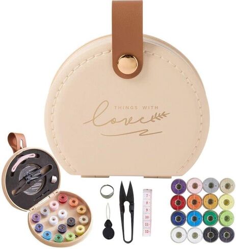 ZUNON Sewing Kit, Travel Mini Sewing Kits for Adults Suppliers Repair Project Kit Needle Family Sewing Thread Accessories Traveler Beginner Emergency Kids DIY Organizer Plastic(Green Sewing kit) in Kuwait