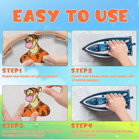 6 قطع من رقع الحيوانات المكواة، رقع خياطة مطرزة لطيفة على شكل دب صغير لتزيين الاطفال والمراهقين والملابس التي شيرتات والجينز in Kuwait