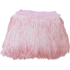 Lauthen.S 10 Yards of 6" Chainette Fringe Trim Tassel Sewing Trim for DIY Craft Latin Dress Lamp Shade Decoration White in Saudi Arabia