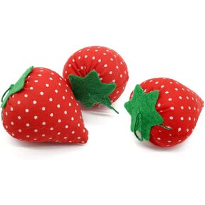 bouti1583 3PCS Tomato Shaped Needle Pin Cushion DIY Handcraft Tool for Cross Stitch Sewing Home Sewing Needle Pin Cushion Pillow Pincushion