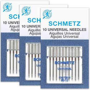SCHMETZ Universal Sewing Machine Needles - Size 80/12, 10 Needle Card, Pack of 2 in Saudi Arabia
