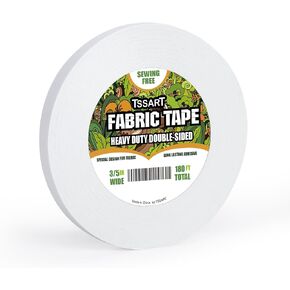 Heavy Duty Fabric Tape - Sticky Double-Sided Tape Strong Adhesive Cloth Leather Tape Press-on Tape, Alterations and Hemming Tape - 180FT Long, 1/2inch (HDFT002-40) in Kuwait