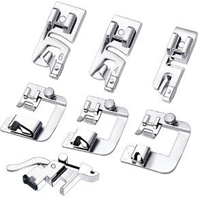 3 Sizes Narrow Rolled Hem Presser Foot, Hemming Feet for Household Multifunctional Sewing Machine (3mm, 4mm, 6mm) in Kuwait