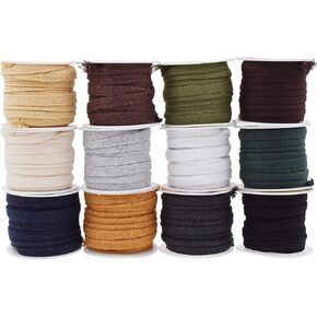 Mandala Crafts 3/8 Inch Black Flat Drawstring Cord for Hoodies in Saudi Arabia