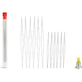 12 قطعة من إبر خرز العين الكبيرة مع زجاجة إبرة (2.2 بوصة، 3 بوصة) in Kuwait