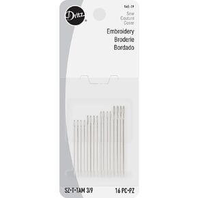 Dritz 56RE Ribbon Embroidery Hand Needles, Assorted Sizes, Nickel (14-Count) in Saudi Arabia