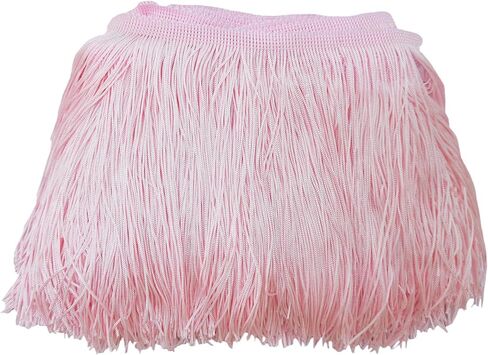 Lauthen.S 10 Yards of 6" Chainette Fringe Trim Tassel Sewing Trim for DIY Craft Latin Dress Lamp Shade Decoration White in Kuwait