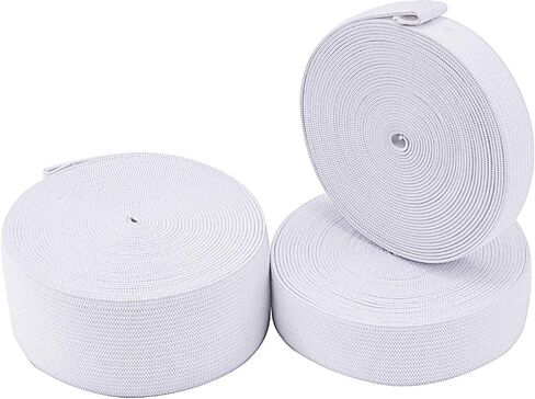 Sunmns 3 Rolls Sewing Stretch Elastic Band Spool, Black in Kuwait