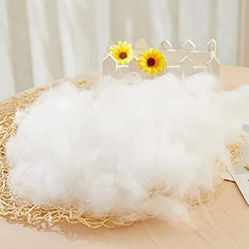polyester stuffing High Elastic Polyester PP Cotton Environmental Stuffing Fiber Filling Material Toys pillows Doll insert Fiberfill (200g) in Saudi Arabia