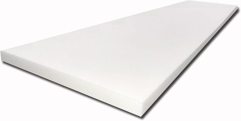 FoamTouch Upholstery Foam 2" x 24" x 72" High Density Cushion, white in Saudi Arabia