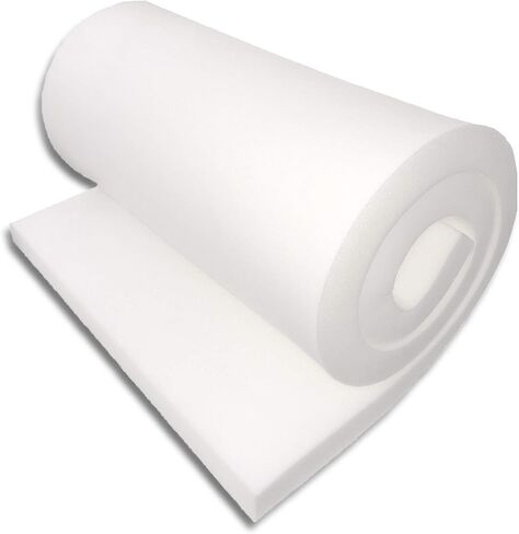 FoamTouch Upholstery Foam 2" x 24" x 72" High Density Cushion, white in Saudi Arabia
