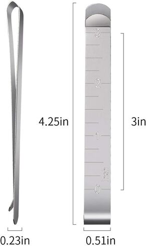 مجموعة مشابك خياطة من 15 قطعة من الستانلس ستيل مقاس 3 انش، مسطرة قياس لمستلزمات خياطة اللحف لمشابك العجائب، ملحقات التثبيت ووضع العلامات in Kuwait