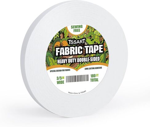 Heavy Duty Fabric Tape - Sticky Double-Sided Tape Strong Adhesive Cloth Leather Tape Press-on Tape, Alterations and Hemming Tape - 180FT Long, 1/2inch (HDFT002-40) in Kuwait