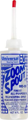 Universal Sewing Machine Oil in Zoom Spout Oiler – Lily White Oil (Stainless) for Sewing Machines, Textile Machinery and Parts (12 Bottles) in Saudi Arabia