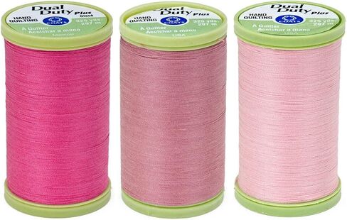 Coats 2-Pack Bundle - Dual Duty Plus Hand Quilting Thread - Black and White. 325 Yards Each. in Kuwait