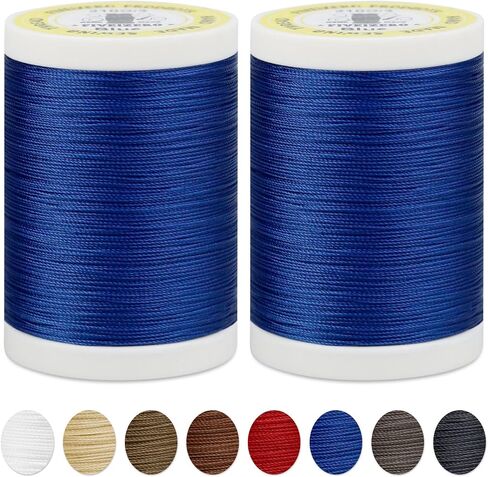 330 Yards FIVEIZERO Extra Strong Upholstery Thread,Black Bonded Nylon Thread for Denim Leather,Craft,Machine,DIY and Home (2 Pack) CJ in Kuwait