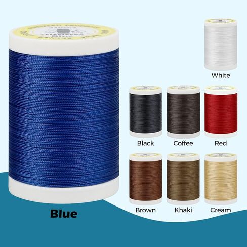 330 Yards FIVEIZERO Extra Strong Upholstery Thread,Black Bonded Nylon Thread for Denim Leather,Craft,Machine,DIY and Home (2 Pack) CJ in Kuwait