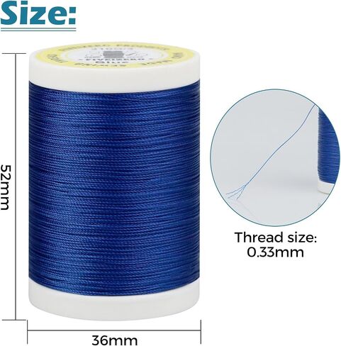 330 Yards FIVEIZERO Extra Strong Upholstery Thread,Black Bonded Nylon Thread for Denim Leather,Craft,Machine,DIY and Home (2 Pack) CJ in Kuwait