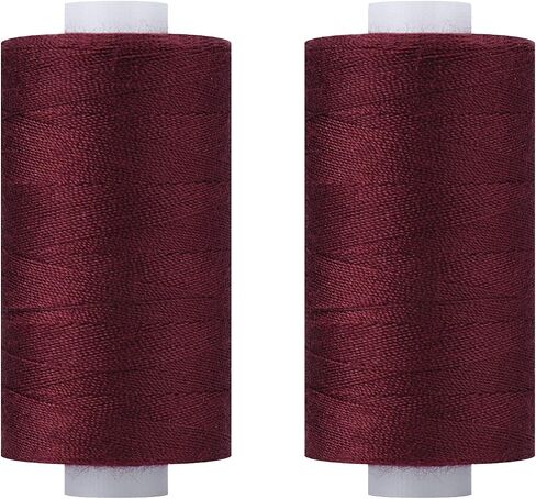 Simthread All Purpose Thread Polyester 400 Yards Each (1 White 1 Black) in Kuwait