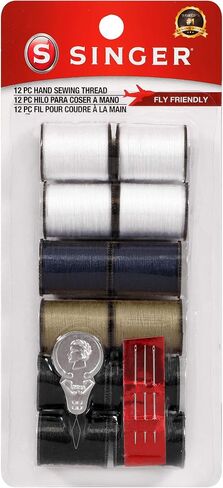 SINGER 60659 Hand Sewing Polyester Thread, Assorted (Single) in Kuwait